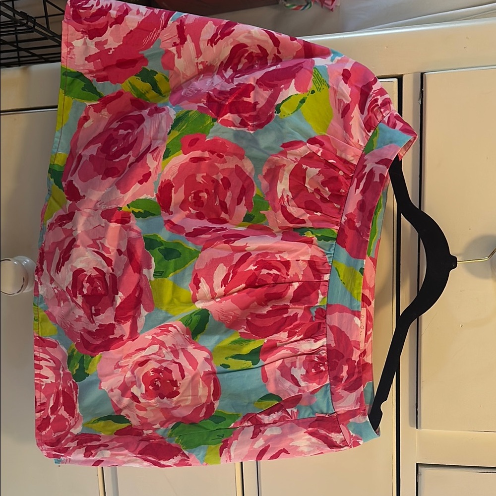 Lilly Pulitzer Pink Floral Skirt